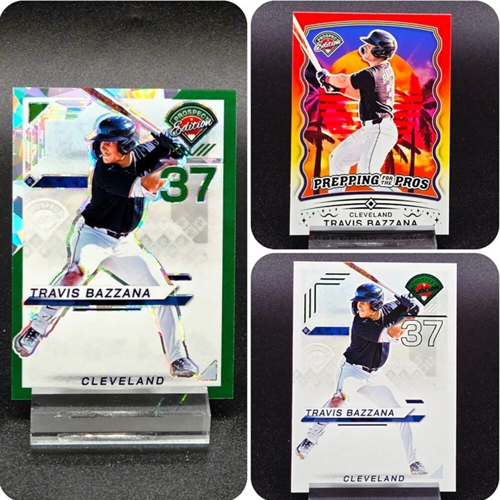 Travis Bazzana Prepping Green Ice Holo Prizm /149 RC Cleveland Guardians Rookie